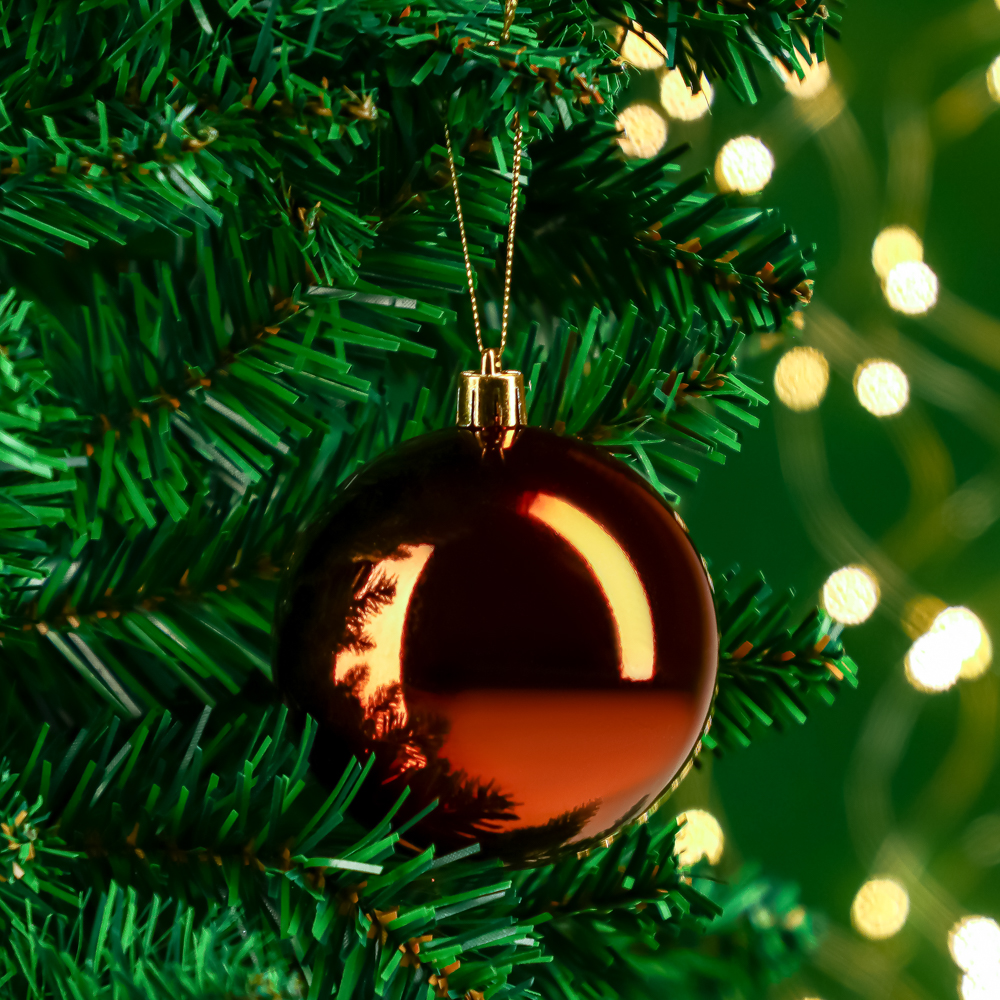 VETTA СНОУ БУМ Набор шаров 4шт 8см пластик, бронза