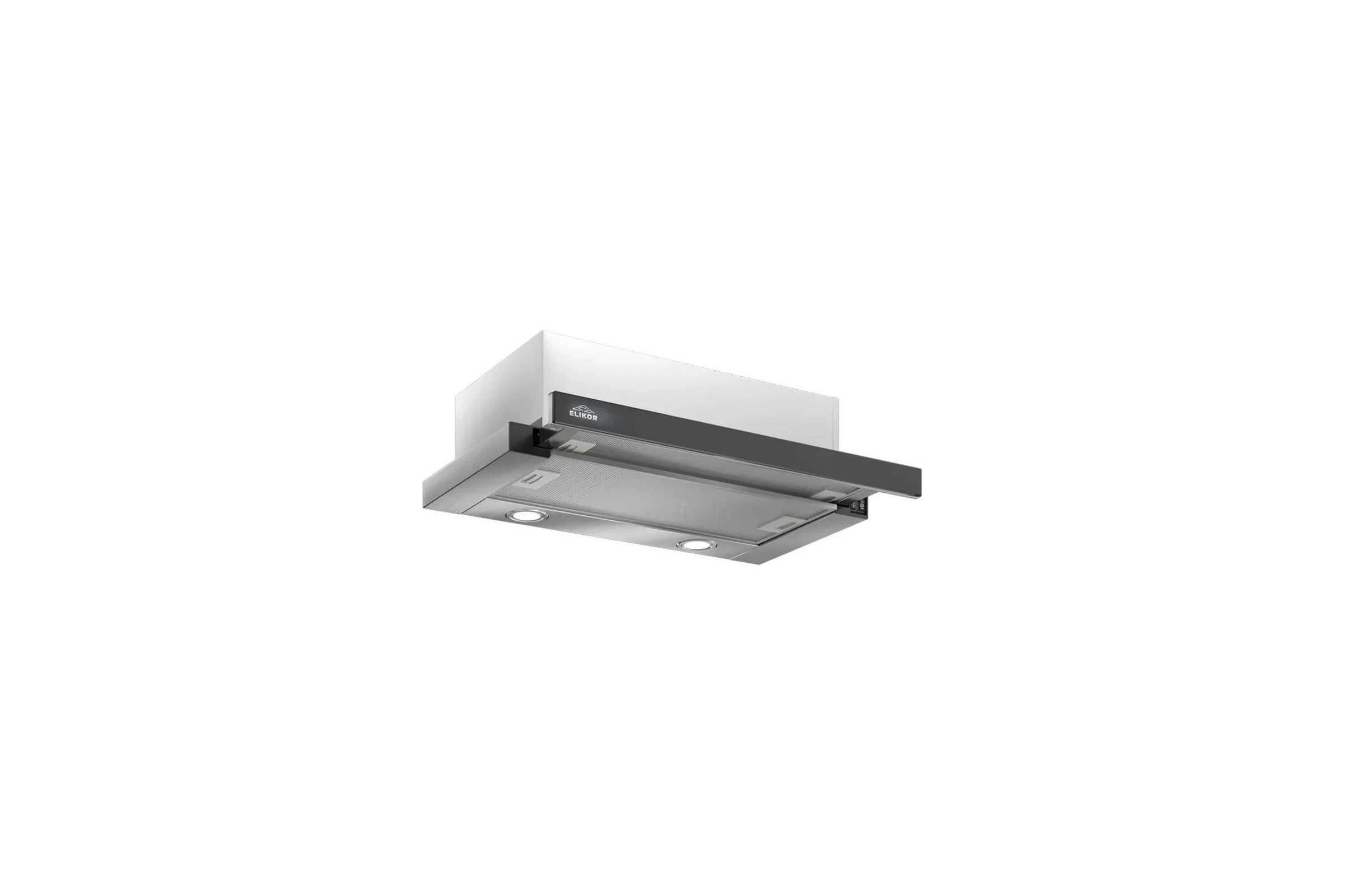Вытяжка ELIKOR Интегра GLASS 45Н-400-В2Д КВ II М-400-45-247 нерж/стекло черное 1