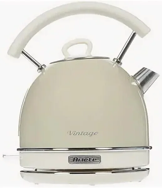 Чайник электрический Ariete Vintage 2877/03. Мощность 2000 Вт, объем 1.7 л, бежевый (6/48)