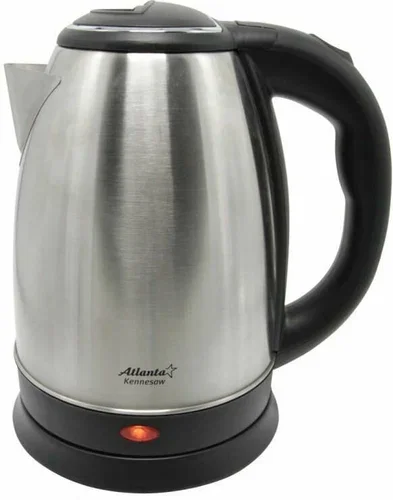 Чайник электрический Atlanta ATH-2431 1,8л, 1500Вт черныйсеребристый