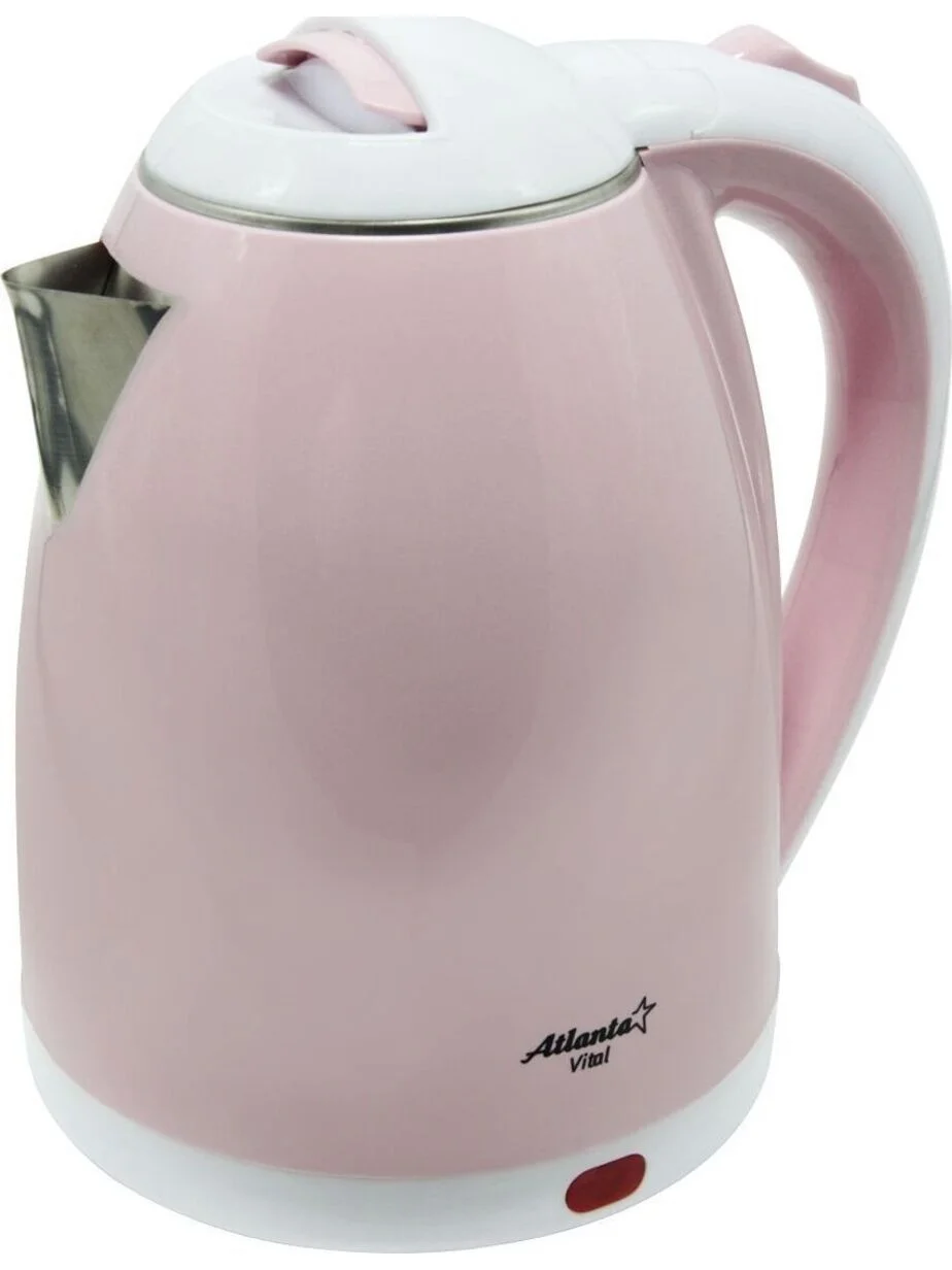Чайник электрический Atlanta ATH-2437 розовый двухстенный