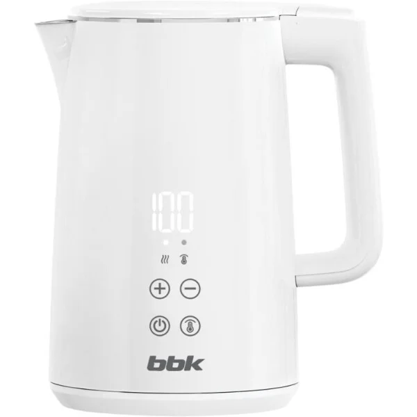 Чайник электрический BBK EK1500 2200 Вт, 1.5 л, белый