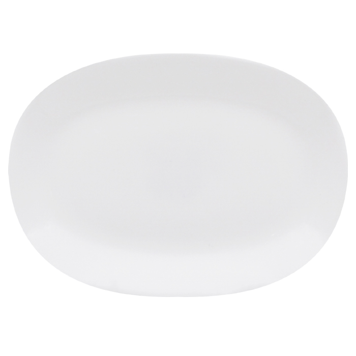 Lavenir Horeca oval Блюдо овальное 23*16 см, h-1,7 см 9" LFYP-90 WHITE стеклокерамика /опаловое с