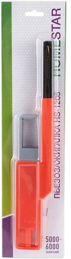 Пьезозажигалка HOMESTAR HS-1205 красная