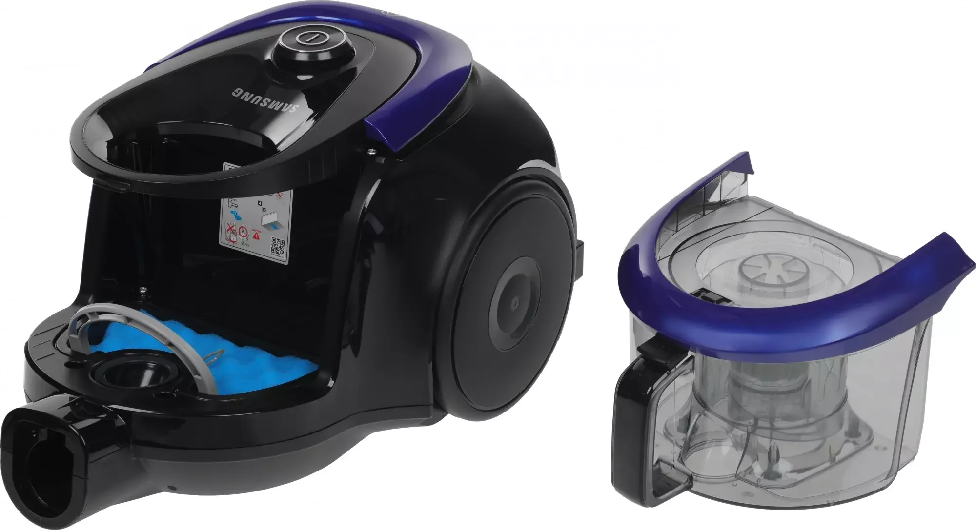 Пылесос без мешка Samsung VC18M21A0SB/EV синий 1800Вт,/380Вт,контейнер