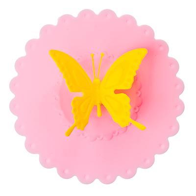 VETTA Крышка для кружки, силикон, 10,5см, "Бабочка", 4 цвета