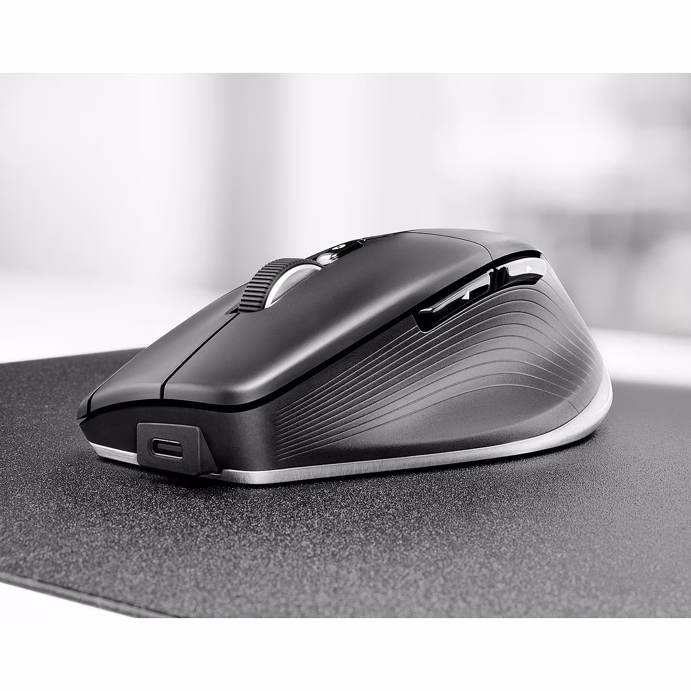 Мышь беспроводная/проводная 3Dconnexion CadMouse Pro Wireless, RTL, Right hand (341450) (3DX-700116) черный, 7200 dpi, радиоканал, Bluetooth, USB, кно