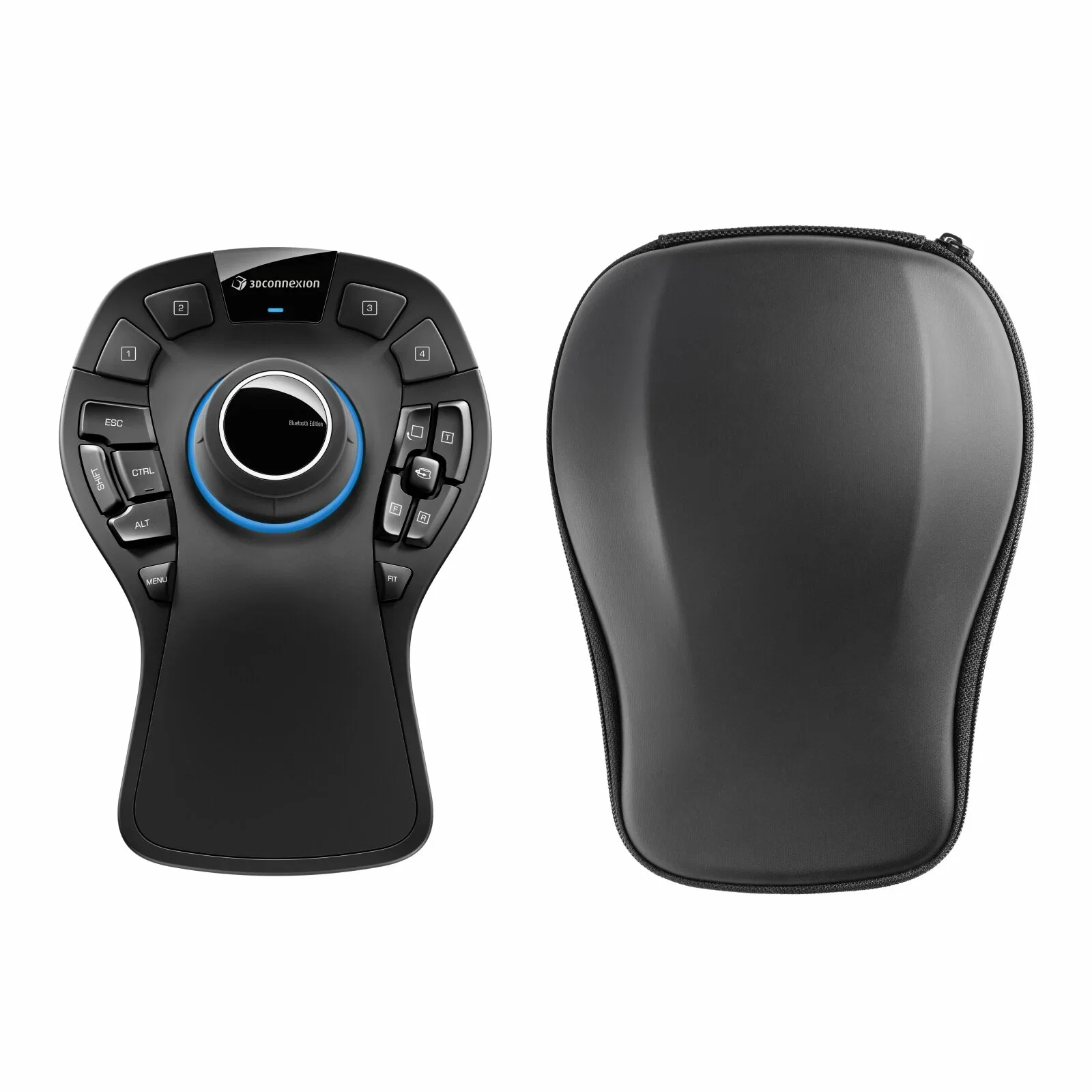 Мышь беспроводная/проводная 3DConnexion SpaceMouse Pro Wireless (3DX-700119) черный, радиоканал, Bluetooth, USB, кнопки - 15