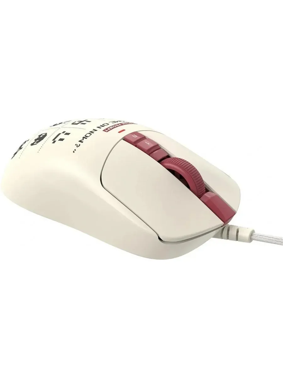 Мышь беспроводная/проводная A4Tech Bloody R72 Ultra Duo белый/красный/рисунок, 20000 dpi, USB Type-A/Type-C, радиоканал, кнопки-7
