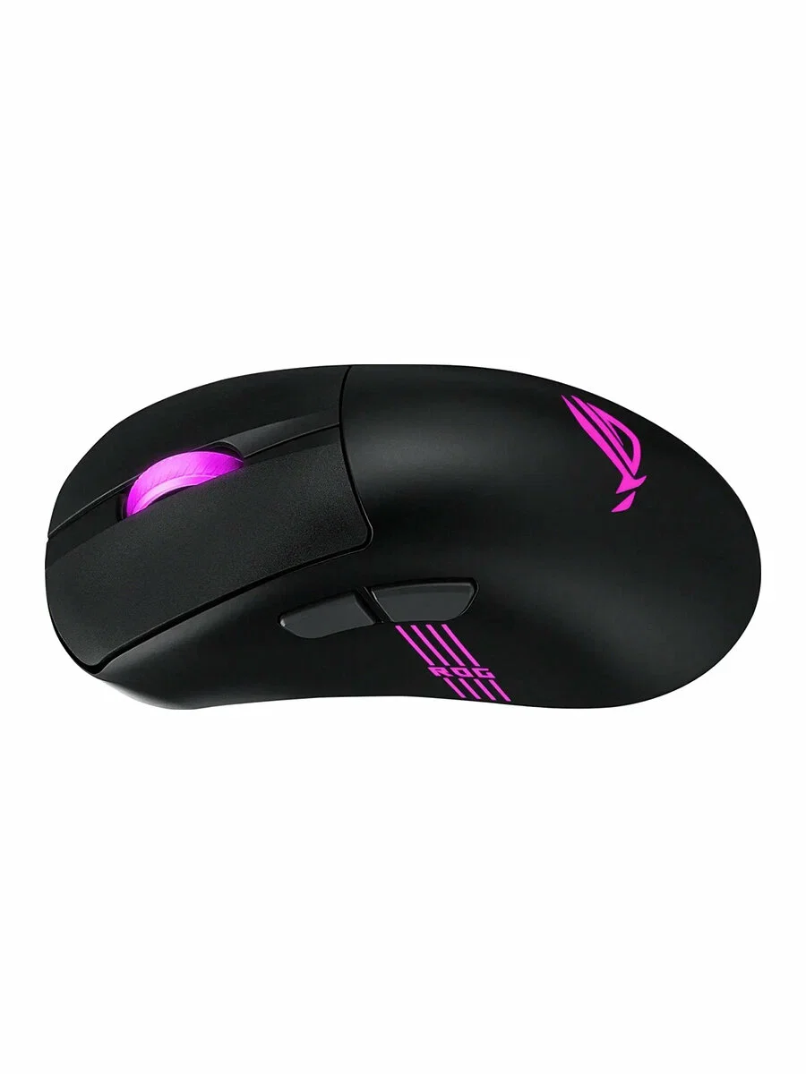 Мышь беспроводная/проводная ASUS ROG Keris II Origin чёрный, 42000 dpi, USB Type-A, радиоканал, Bluetooth, кнопки - 5