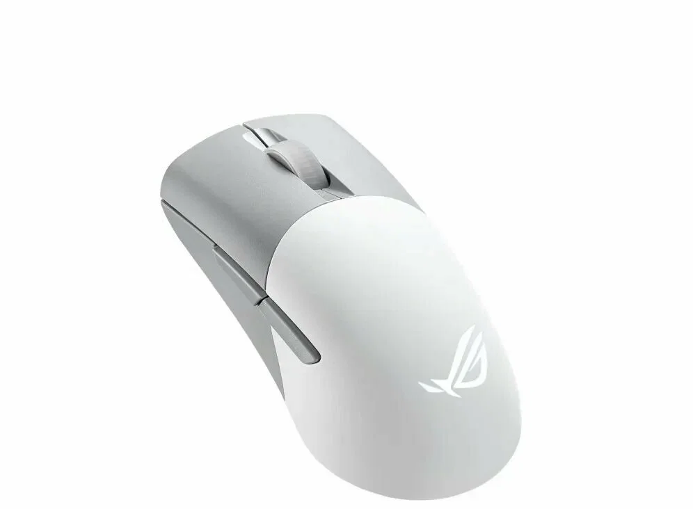 Мышь беспроводная/проводная ASUS ROG Keris Wireless AimPoint белый, 36000 dpi, радиоканал, Bluetooth, USB, кнопки - 5