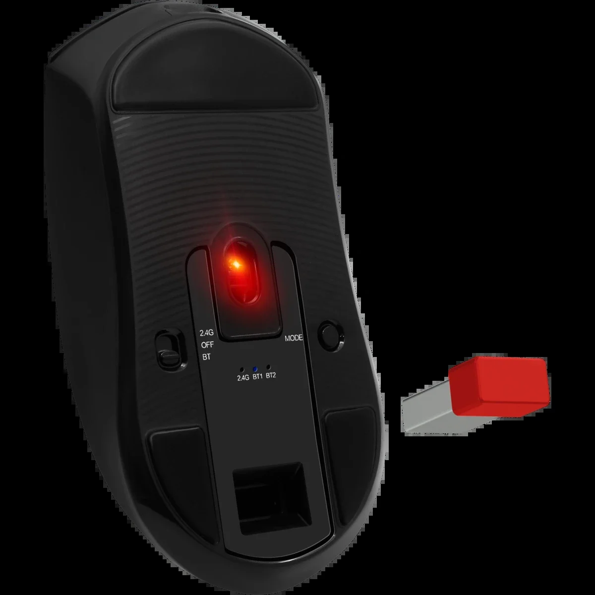 Мышь беспроводная/проводная Defender Hyperion GM-119 черный, 12000 dpi, радиоканал, Bluetooth, USB, кнопки - 6
