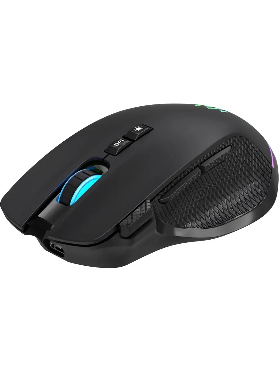 Мышь беспроводная/проводная Defender Immortal GM-421 черный, 10000 dpi, радиоканал, Bluetooth, USB, кнопки - 9
