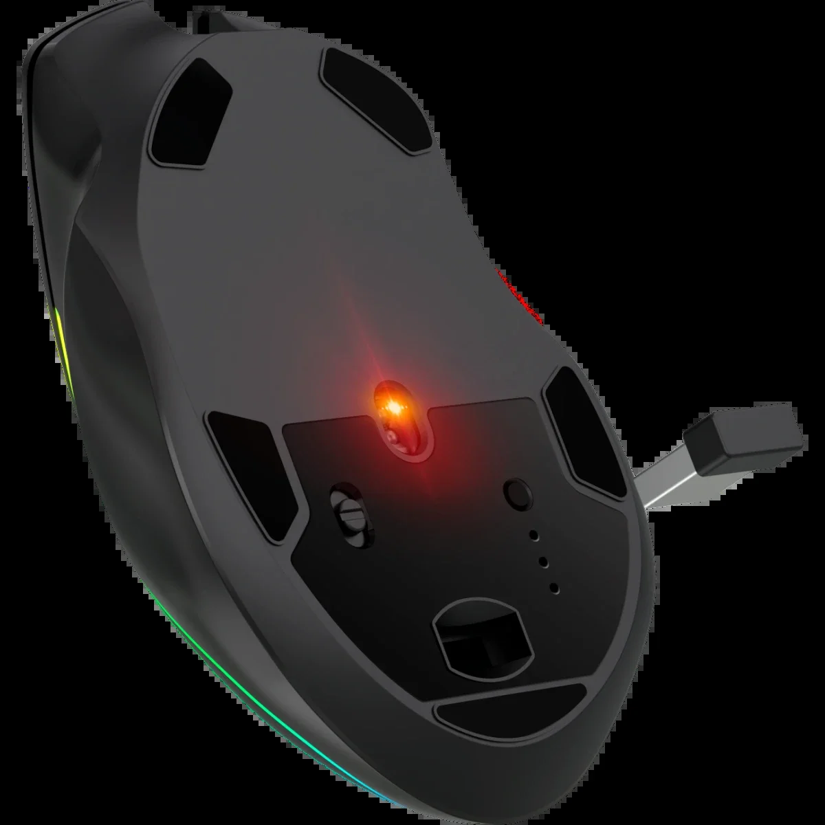 Мышь беспроводная/проводная Defender Immortal GM-421 черный, 10000 dpi, радиоканал, Bluetooth, USB, кнопки - 9
