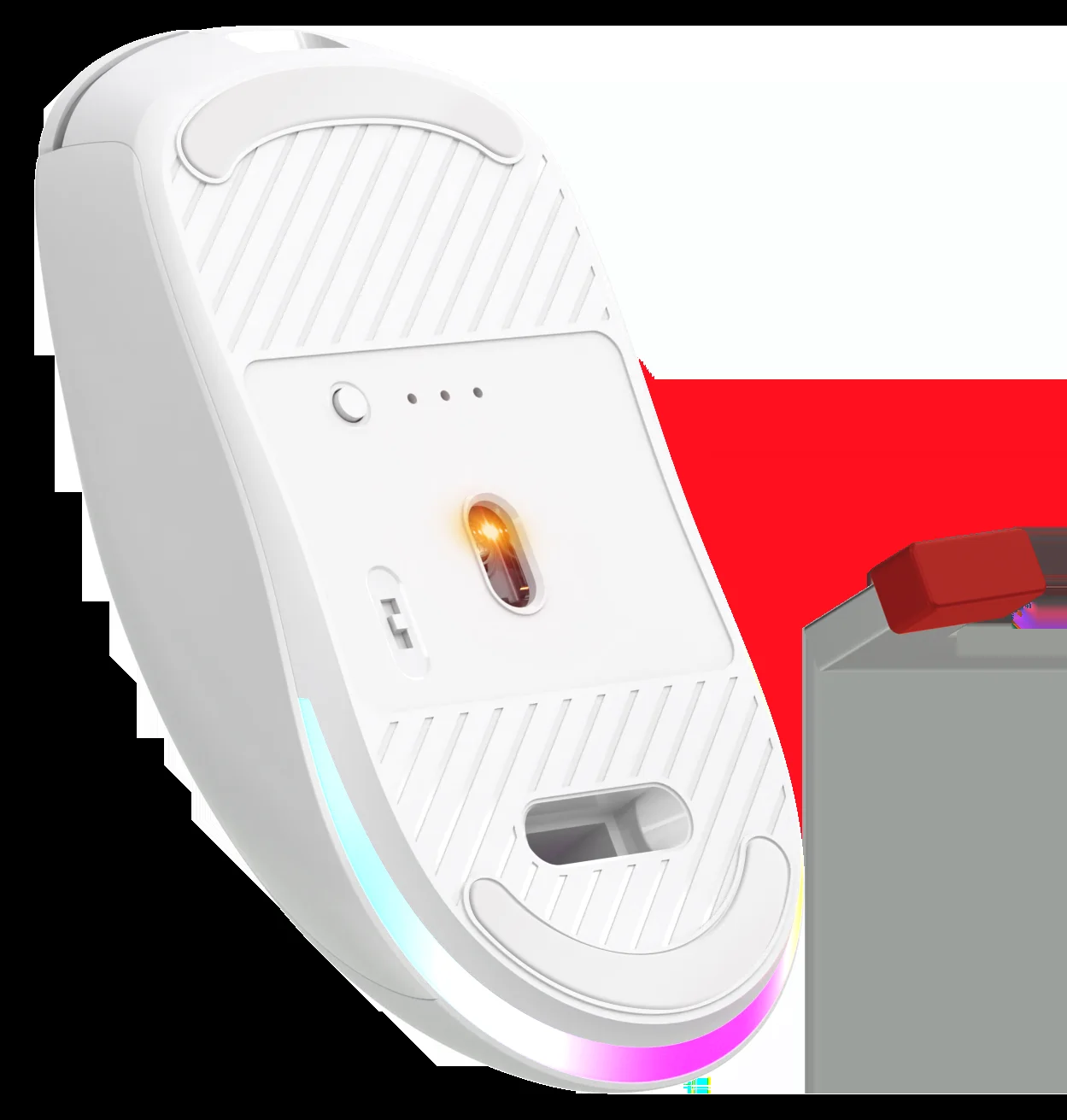 Мышь беспроводная/проводная Defender Stone GM-551 белый, 7200 dpi, радиоканал, Bluetooth, USB, кнопки - 7
