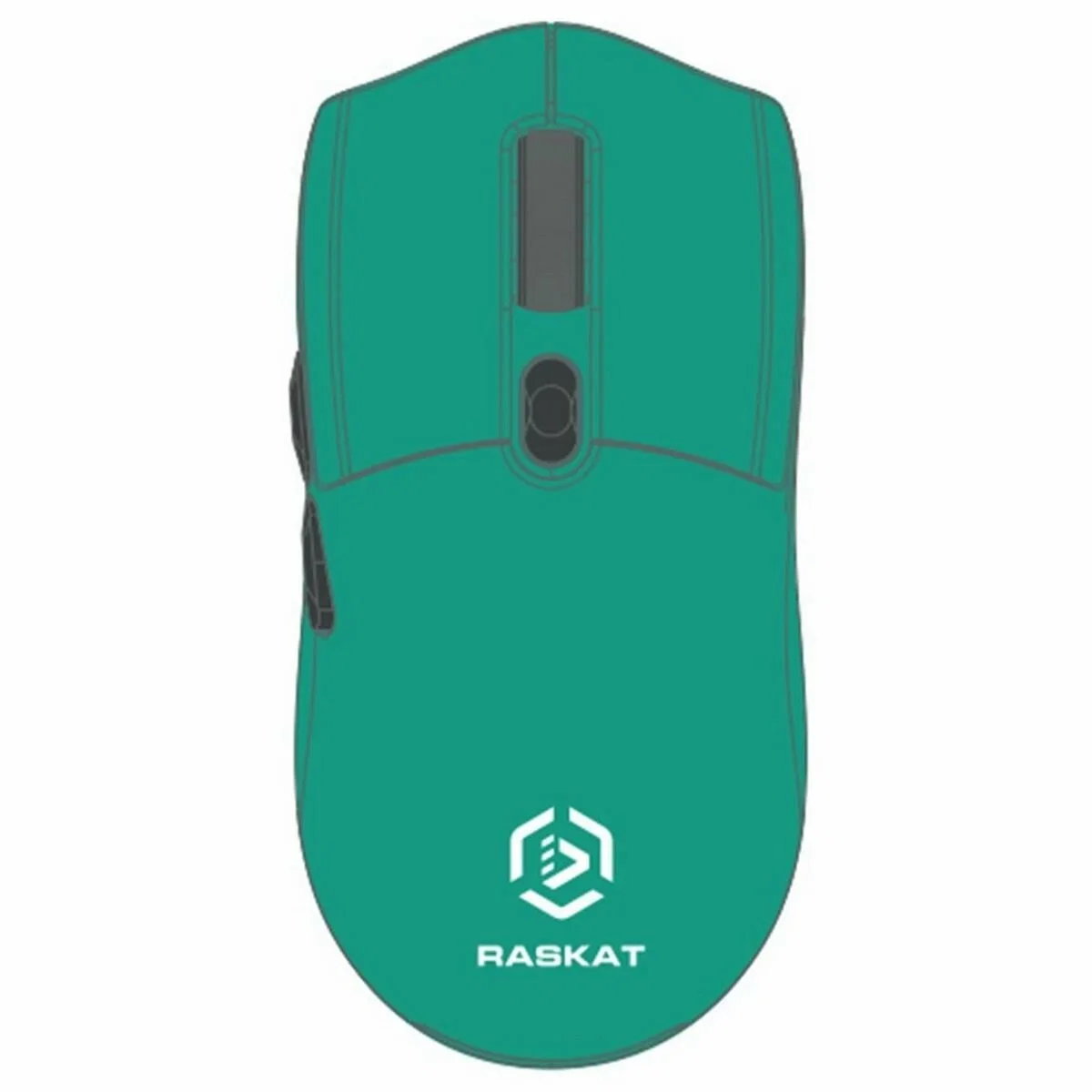 Мышь беспроводная/проводная Raskat MG009WR зеленый, 5000 dpi, радиоканал, USB, кнопки - 7