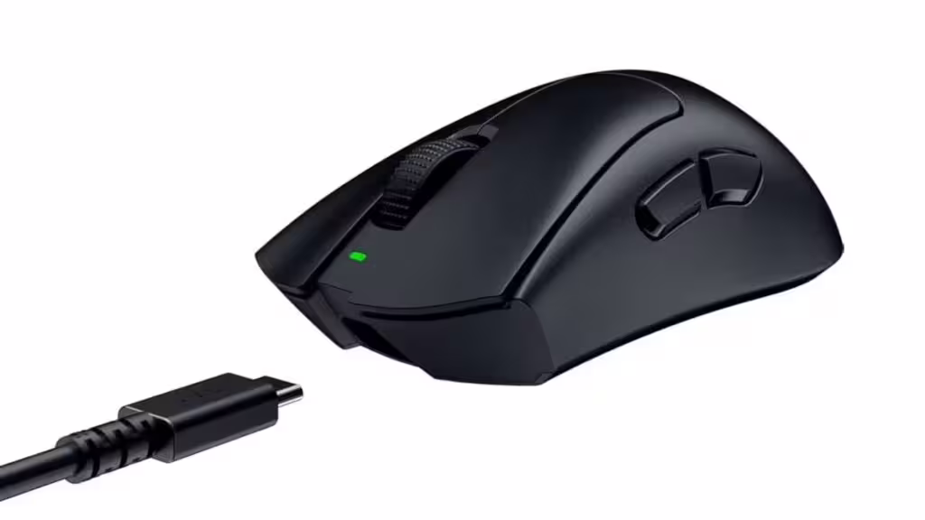 Мышь беспроводная/проводная Razer DeathAdder V3 Pro черный, 30000 dpi, радиоканал, USB, кнопки - 6