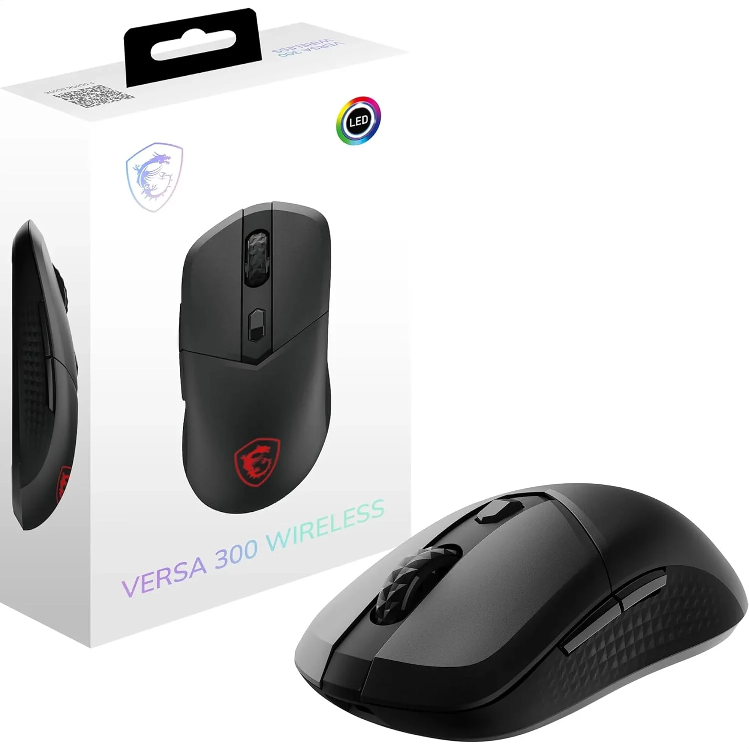 Мышь беспроводная/проводная USB OPTICAL GAMING VERSA 300 ELITE W MSI черная