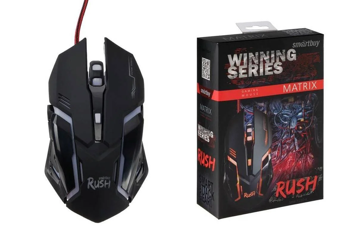 Мышь игровая беспроводная Smartbuy серия RUSH X23 черная (SBM753AGK)