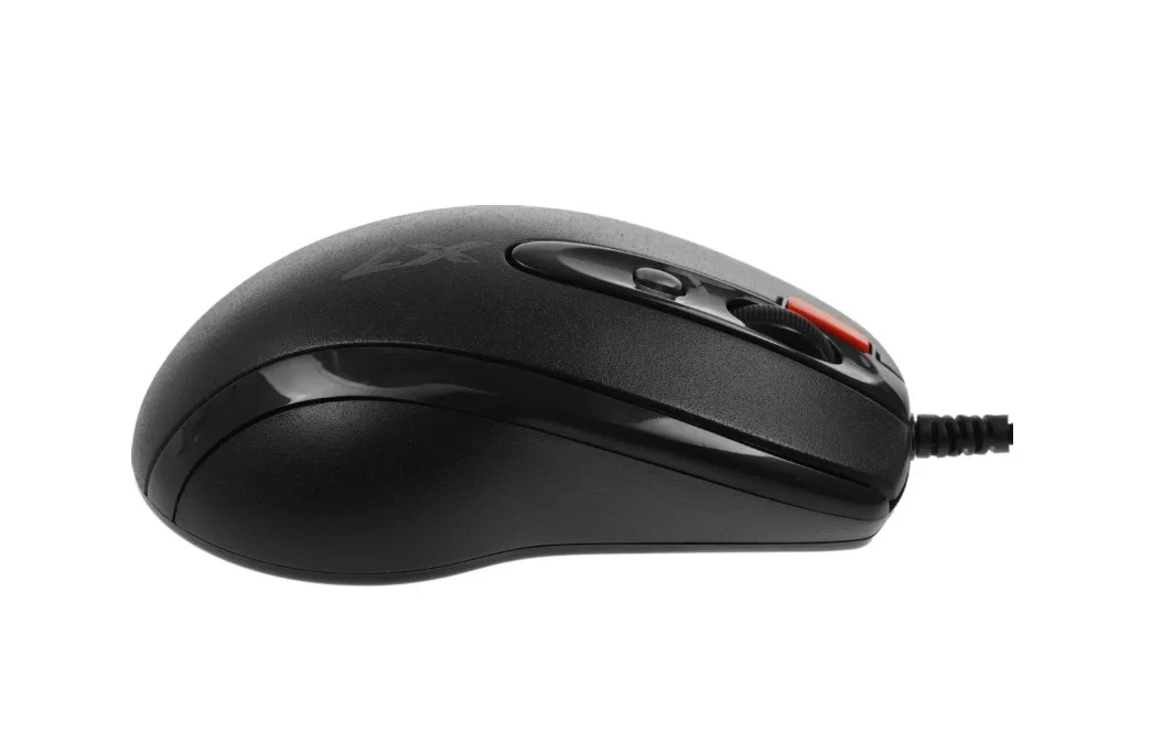 Мышь проводная + коврик A4Tech X-7120 черный, 2000 dpi, USB, кнопки - 7