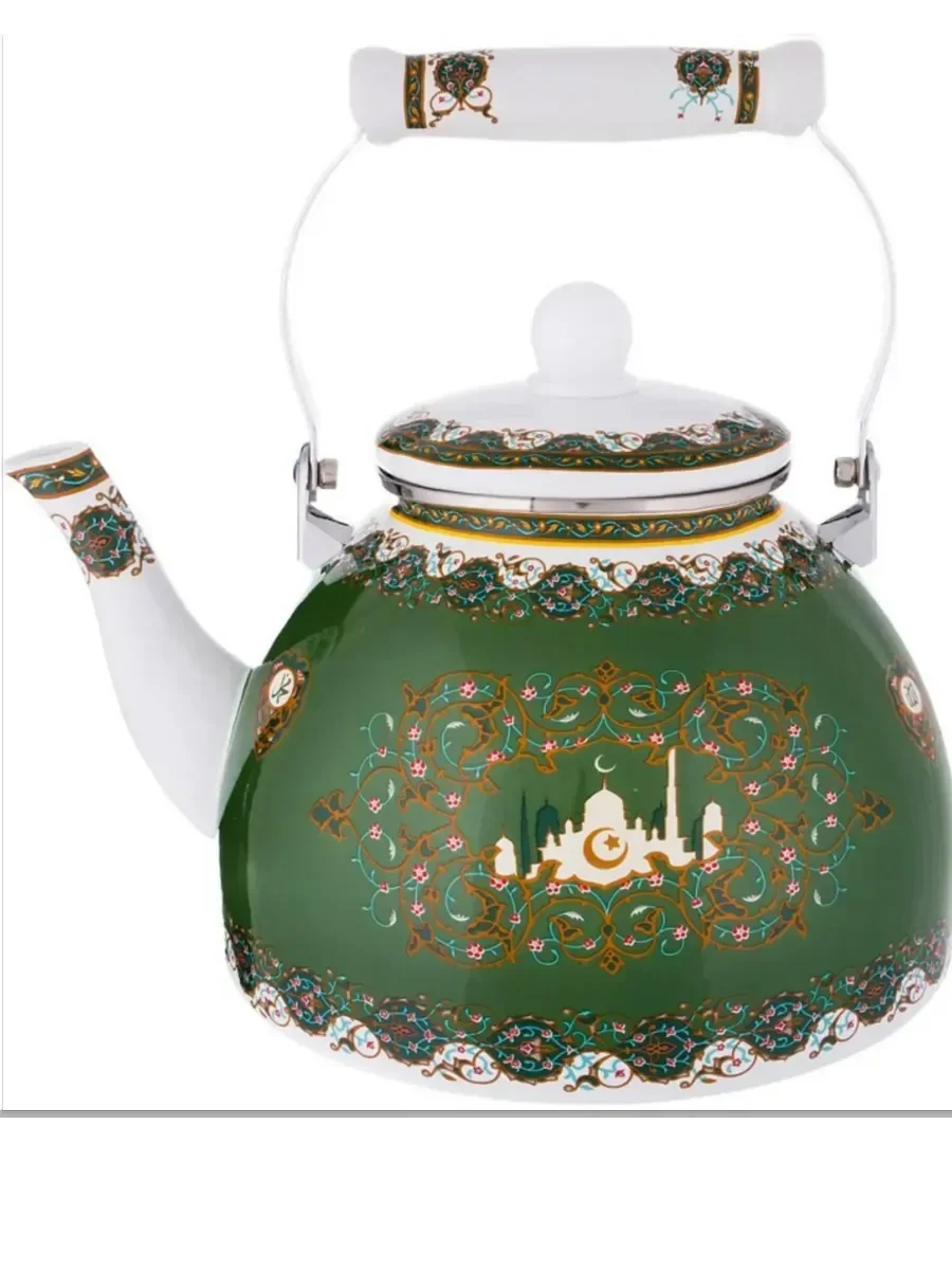 ЧАЙНИК AGNESS ЭМАЛИРОВАННЫЙ, СЕРИЯ СУРА 4 Л (КОР=8ШТ.)