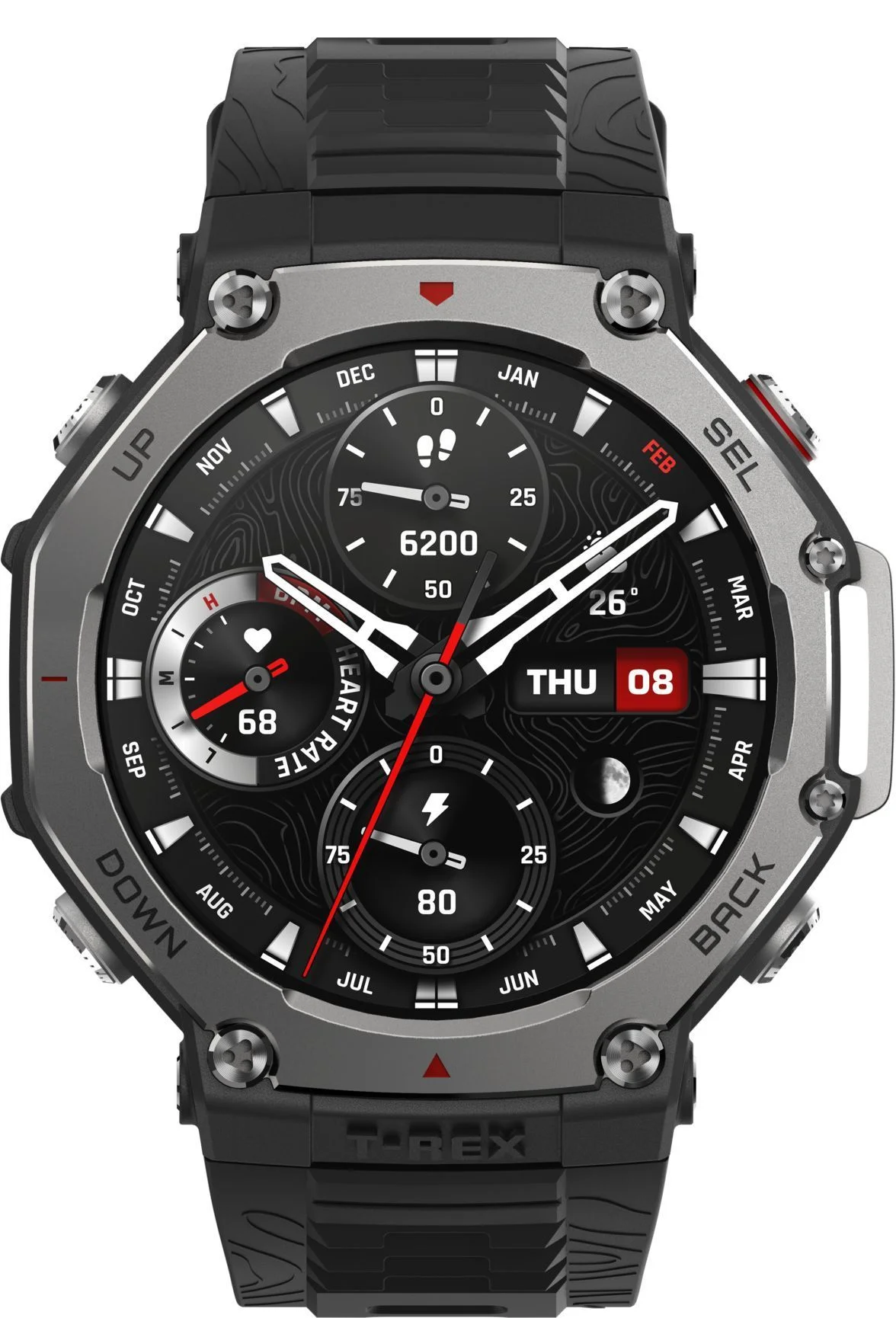 Умные часы и браслет Amazfit A2323 (T-Rex 3) Onyx Black