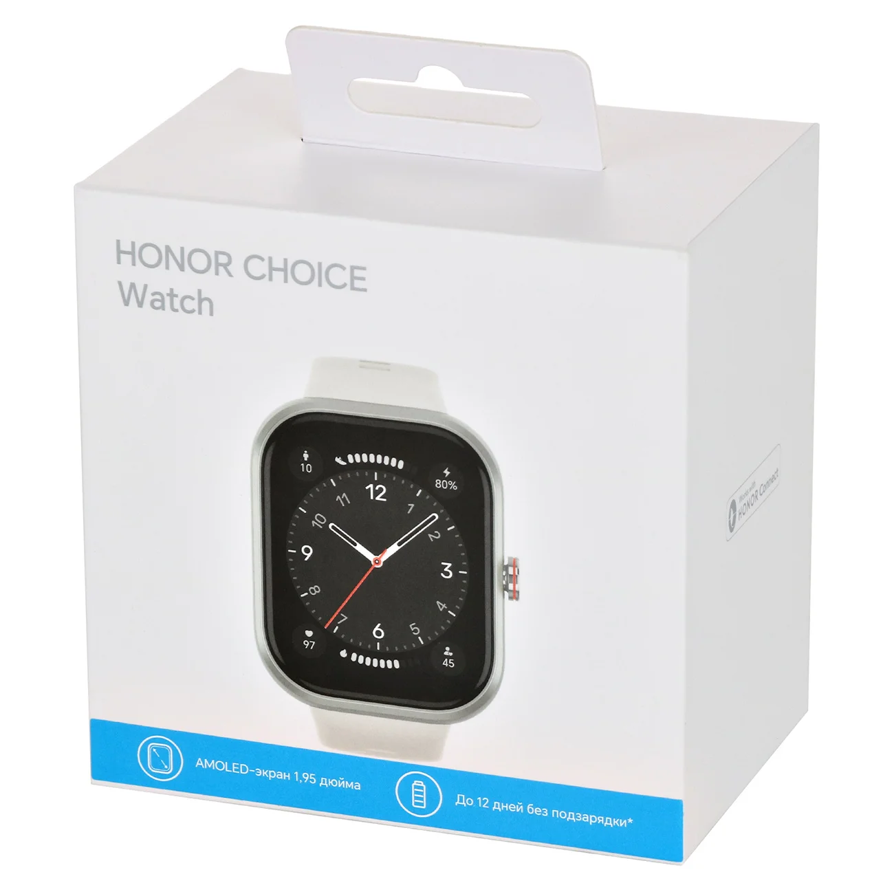 Умные часы и браслет Honor CHOICE Watch, white, BOT-WB01 (5504AAMC)