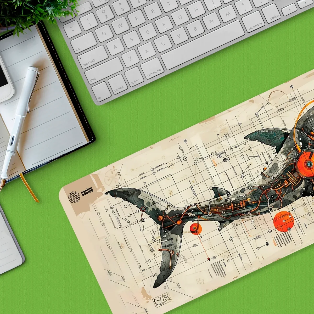 Коврик для мыши Cactus Shark 900x400x4мм (CS-MP-COR03XXL)