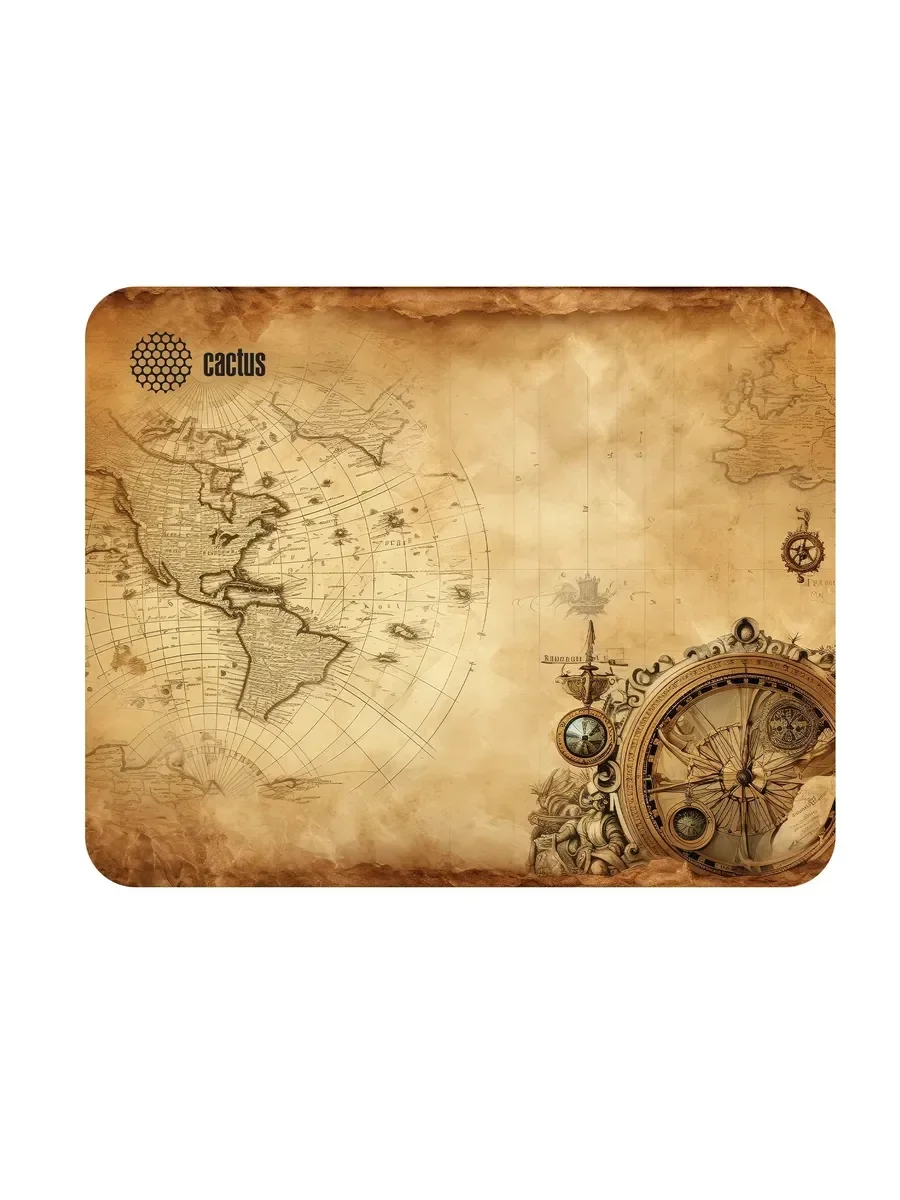 Коврик для мыши Cactus Vintage map 250x200x3мм (CS-MP-D10S)
