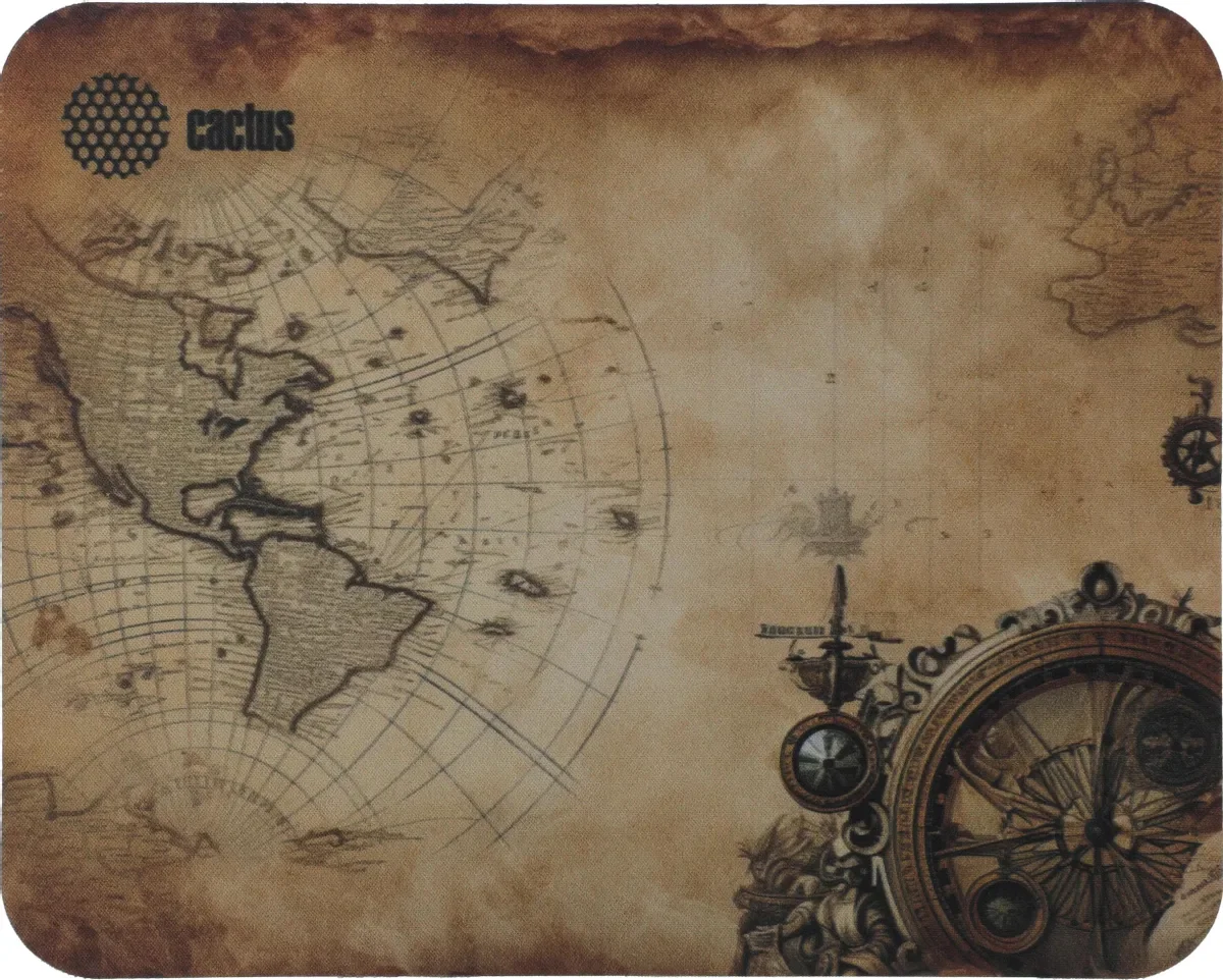 Коврик для мыши Cactus Vintage map 250x200x3мм (CS-MP-D10S)