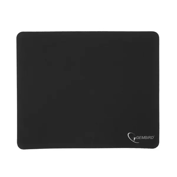 Коврик для мыши Gembird MP-35-30-BLACK, черный, 350х300х3мм, ткань/резина, оверлок, коробка