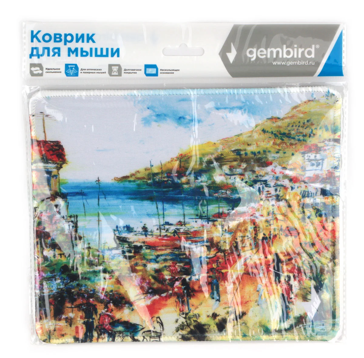 Коврик для мыши Gembird MP-ART5, рисунок- "ART5", размеры 220x180x1мм, ткань/резина