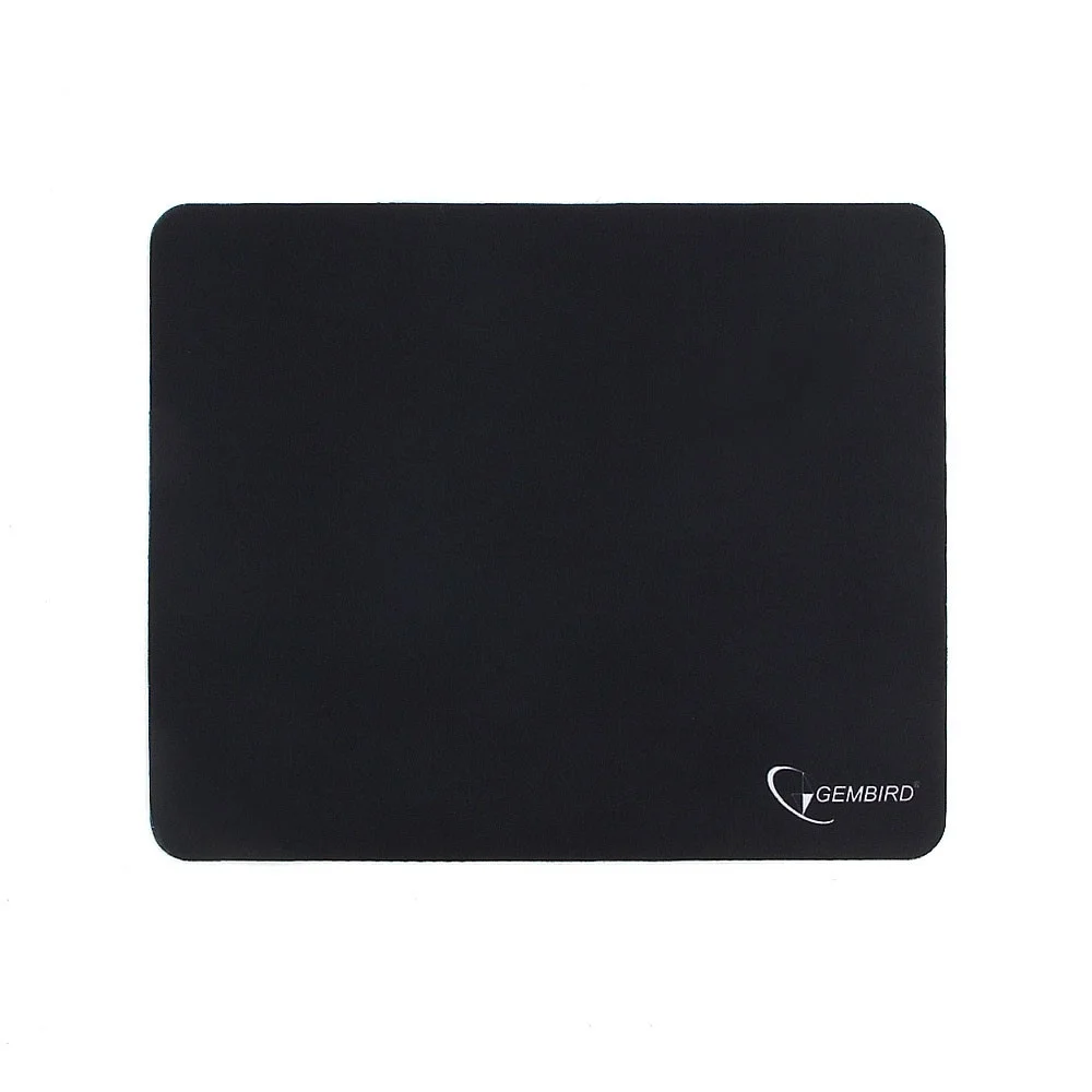 Коврик для мыши Gembird MP-BLACK, черный, размеры 250x200x2мм, полиэстер/резина