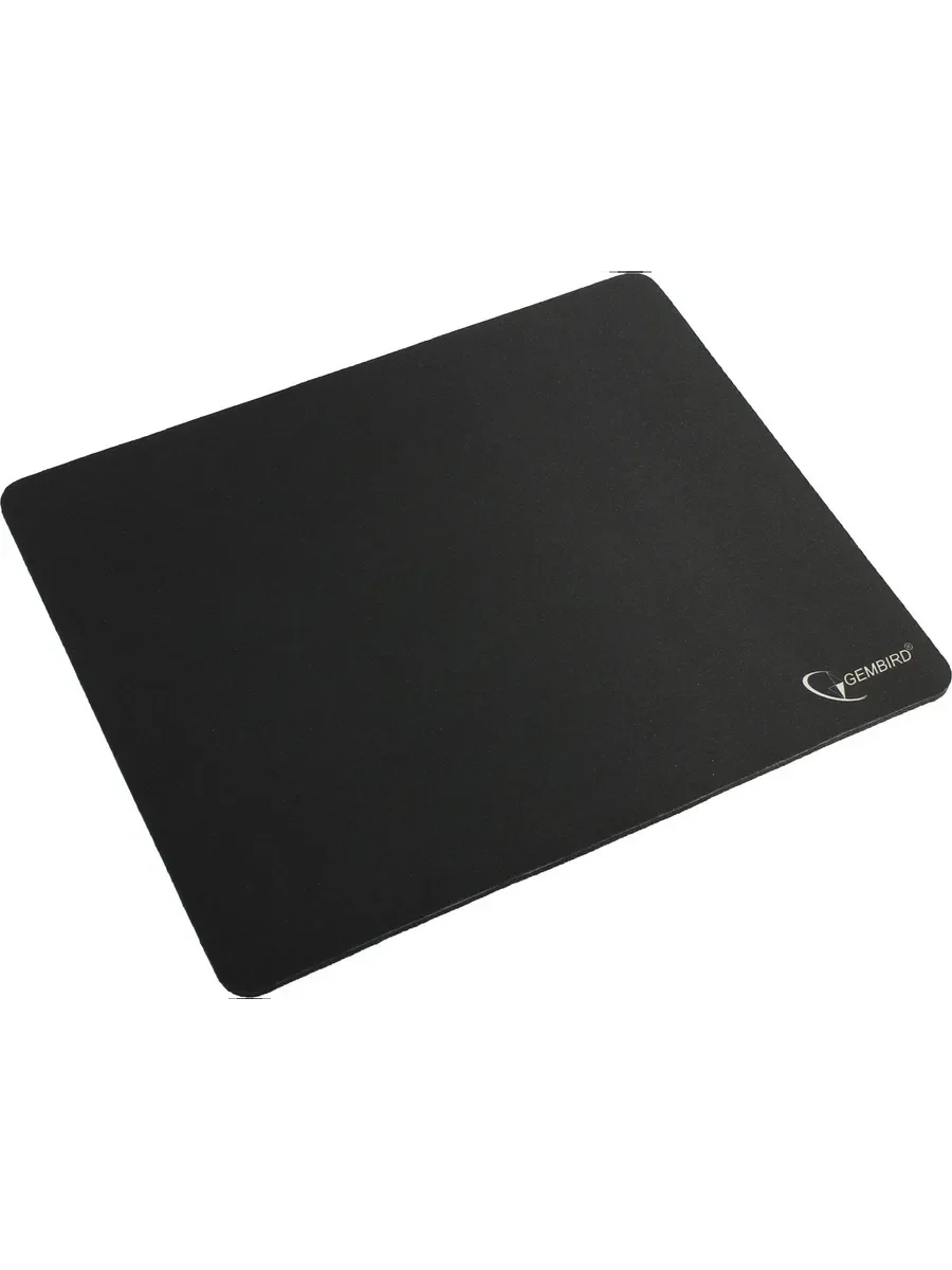 Коврик для мыши Gembird MP-BLACK, черный, размеры 250x200x2мм, полиэстер/резина