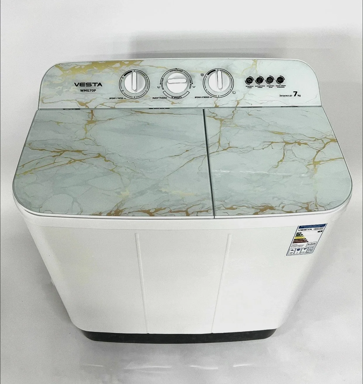 Стиральная машина полуавтомат VESTA WMG 70P 7кг Abstract 02Ex, 88х73,5х43,5 см.