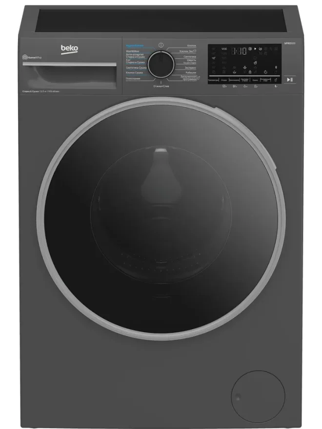 Стирально-сушильная машина Beko B3DFR57H22A 7.5 кг1200 об/мин60x84.5x48.5 ИНВЕРТОР Дисплей Bluetooth