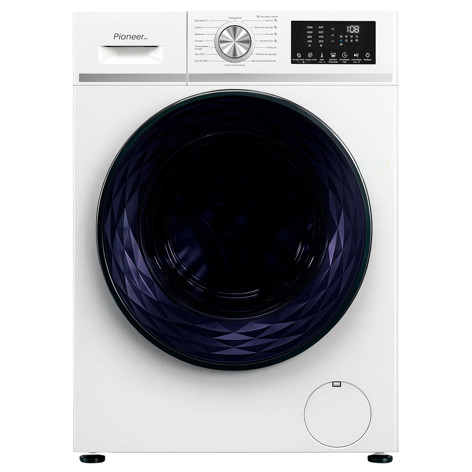 Стиральные машины Pioneer WM-248006BG 1400 об/мин, объем 8кг, 10 программ.ИНВЕРТОР. ДВИГАТЕЛЬ!