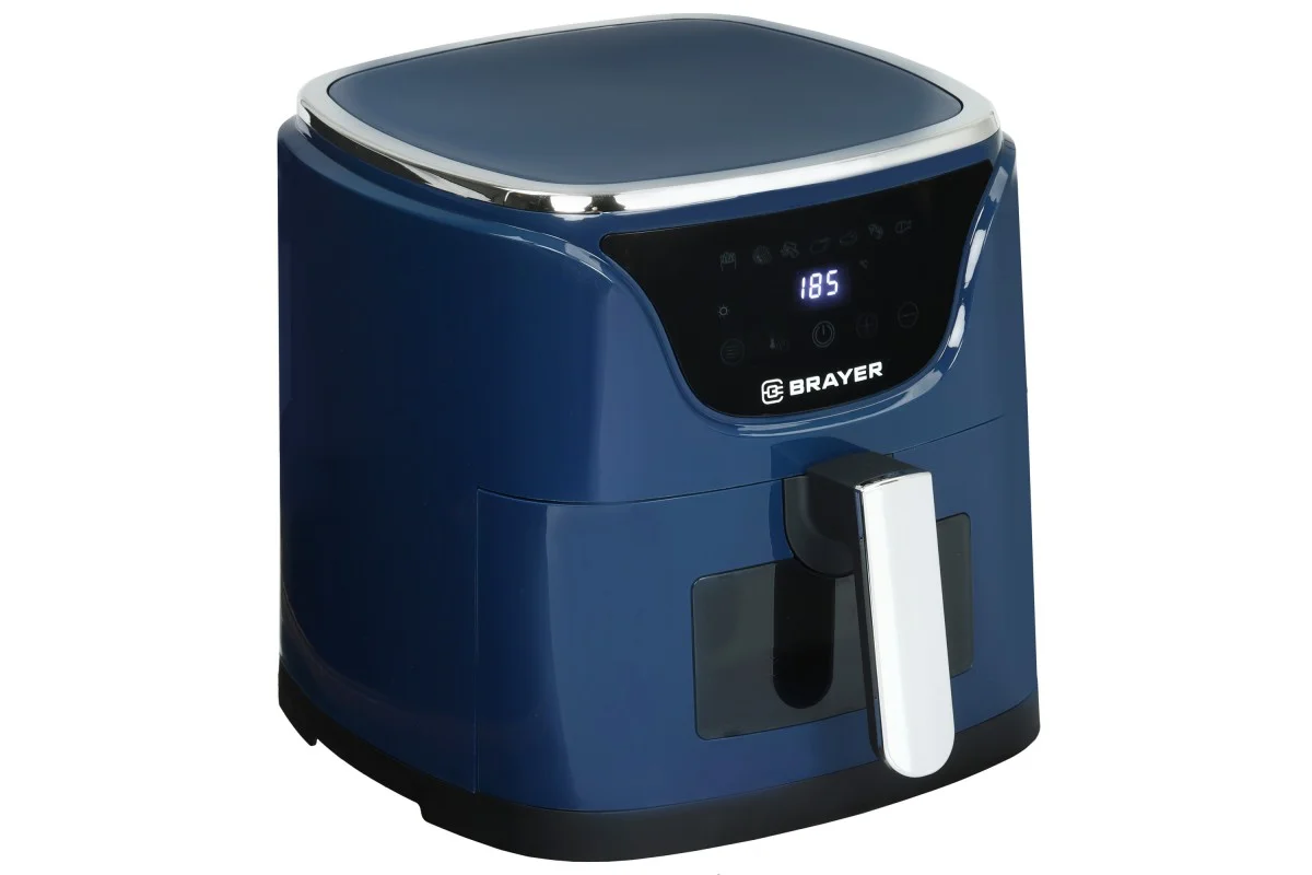 Аэрогриль BRAYER BR2036WH,1500 Вт,5 л, t. 200С, съемная решетка, таймер, LCD-дисплей, 7 программ