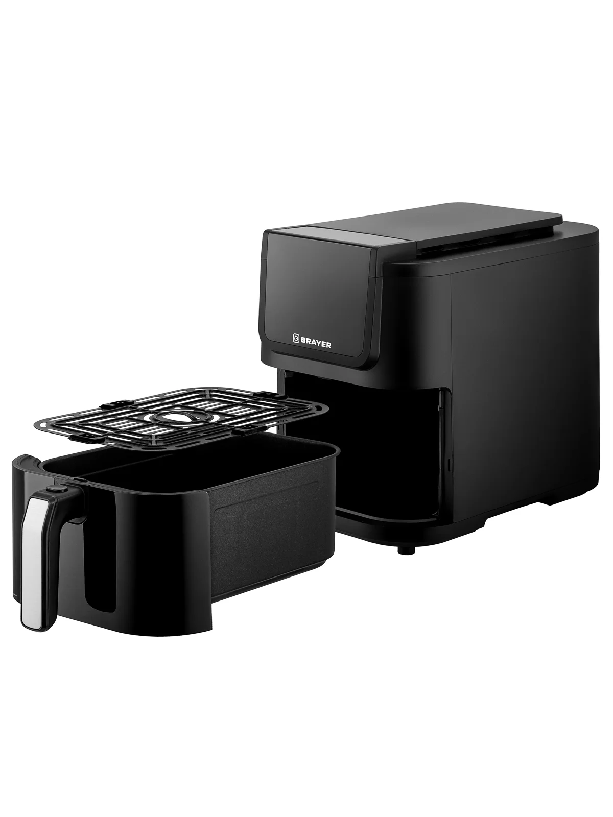 Аэрогриль BRAYER BR2041, 1500 Вт,5 л, t. 200С, съемная решетка, таймер, LCD-дисплей, 8 программ