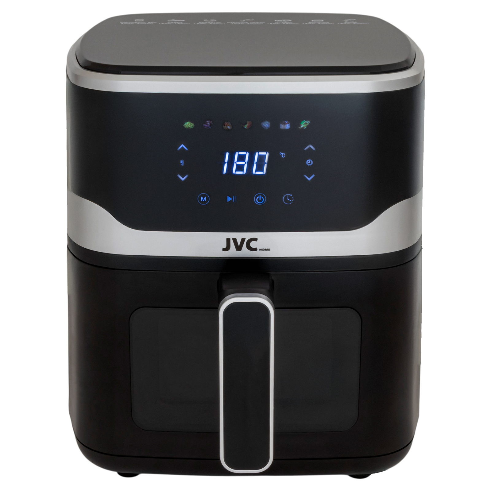 Аэрогриль JVC JK-MB052 черный, 6л, 1800Вт, 7 программ, электронное