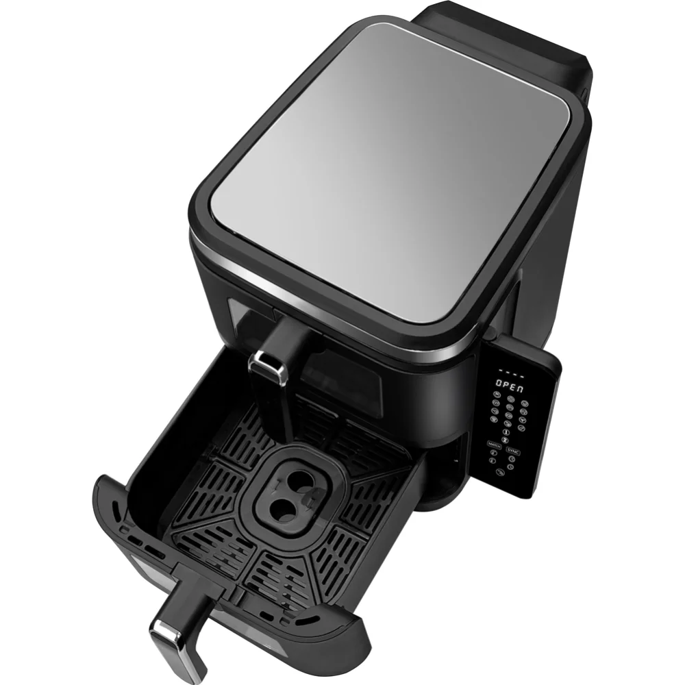 Аэрогриль jvc JK-MB105, 3400Вт,12л (2чаши×6 л),12пр,сенс. дисп.,таймер