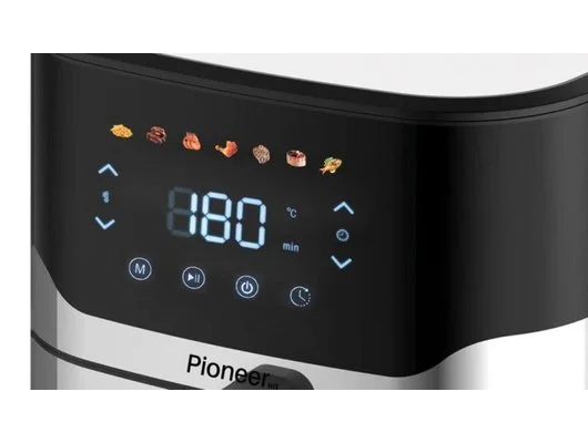 Аэрогриль Pioneer SM518D черный/серебр, 6л, 1800Вт, 7 прогр, электр.упр