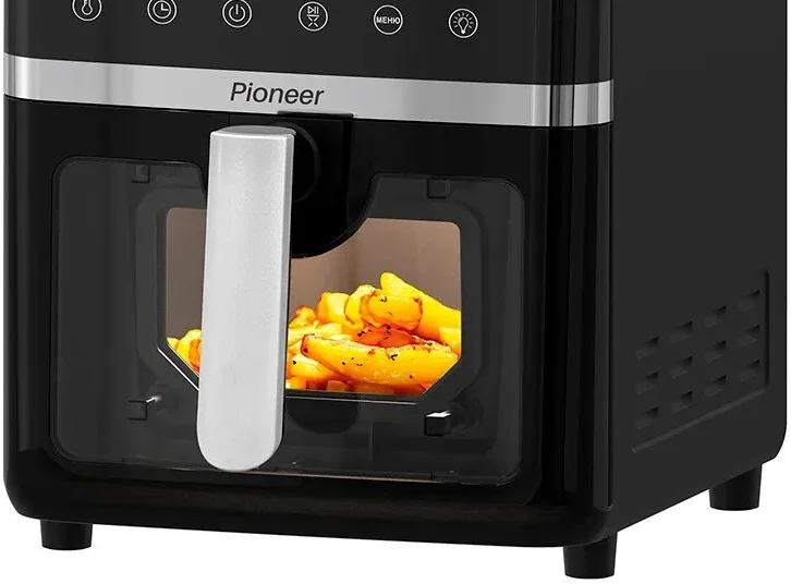 Аэрогриль Pioneer SM520D black 1850Вт 8 литров, 8 программ, таймер 60 минут  °С: 40-200 ХИТ ПРОДАЖ!!