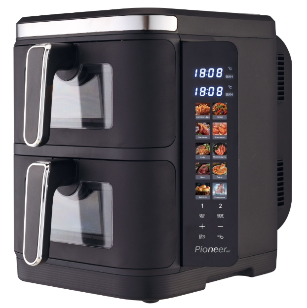 Аэрогриль Pioneer SM550D 1700+1700Вт °С: 60-200 6+6л 12 программ