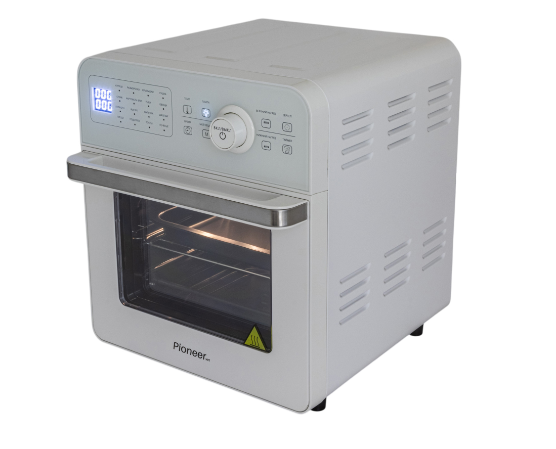 Аэрогриль Pioneer SM600D white 2 в 1 + МИНИ ПЕЧЬ 2100Вт, 15л, 16 программ °С: 50-220