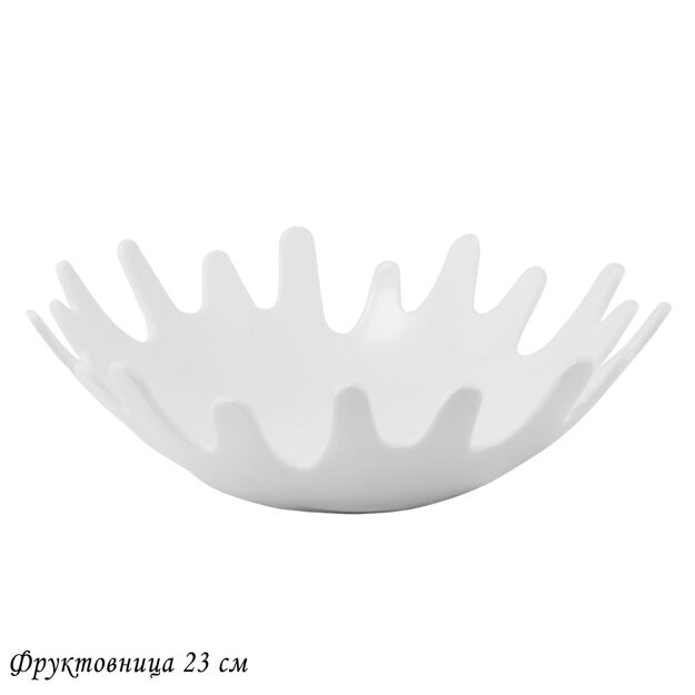 LENARDI BIANCO Фруктовница 23см в под.уп.(х12)Фарфор