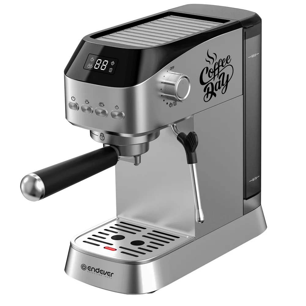 Кофеварка Endever Costa-1089, стальной/черный