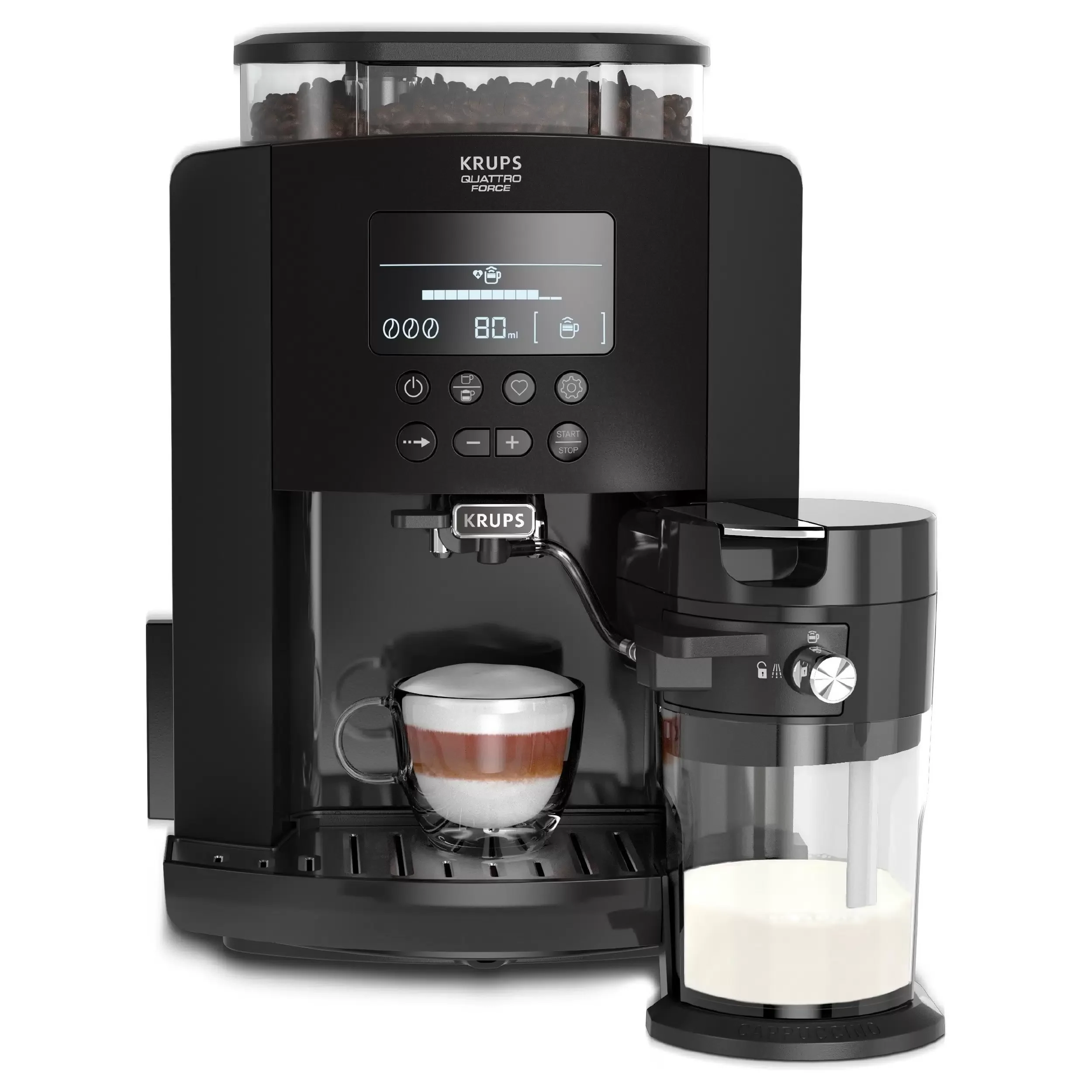 Кофемашина автоматическая Krups Arabica EA819E10 черный