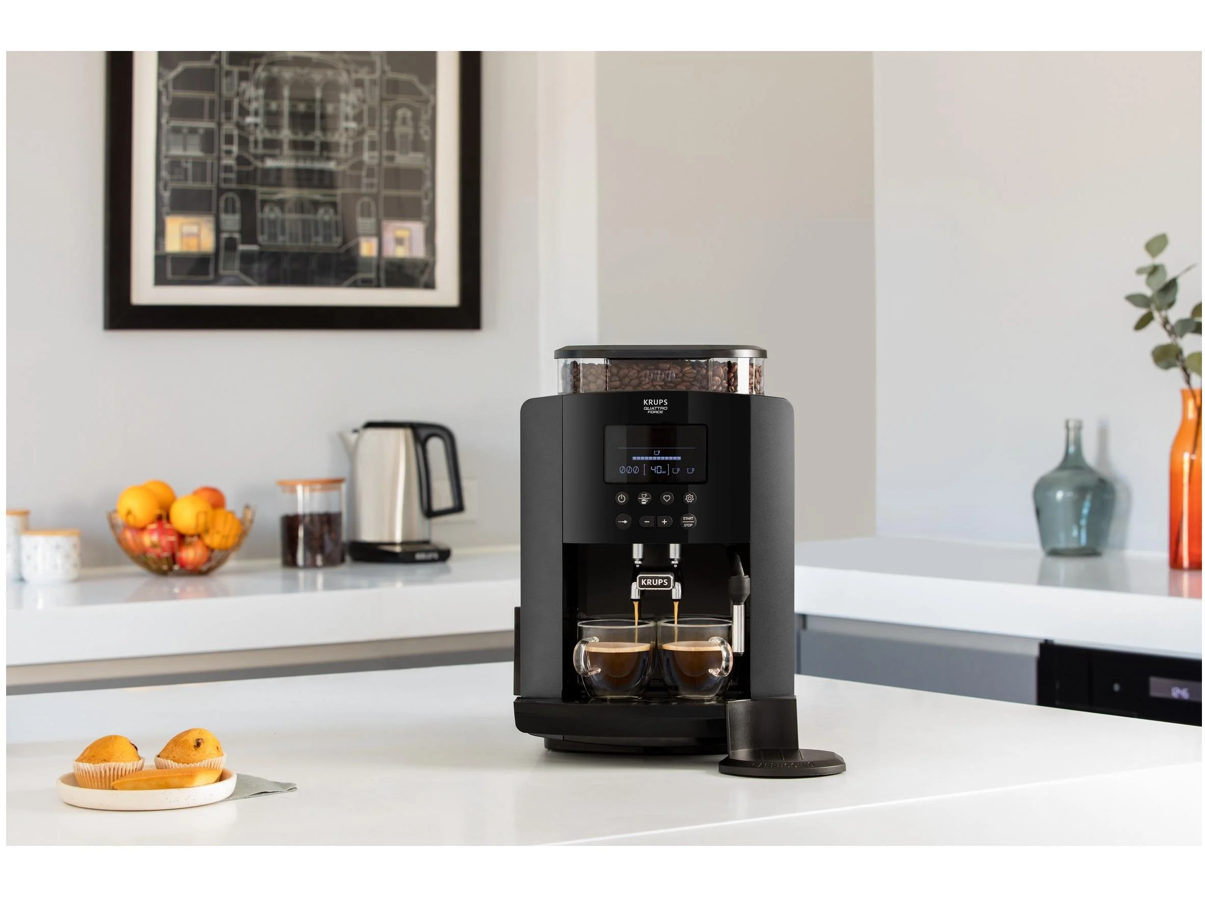 Кофемашина автоматическая Krups Arabica EA819E10 черный