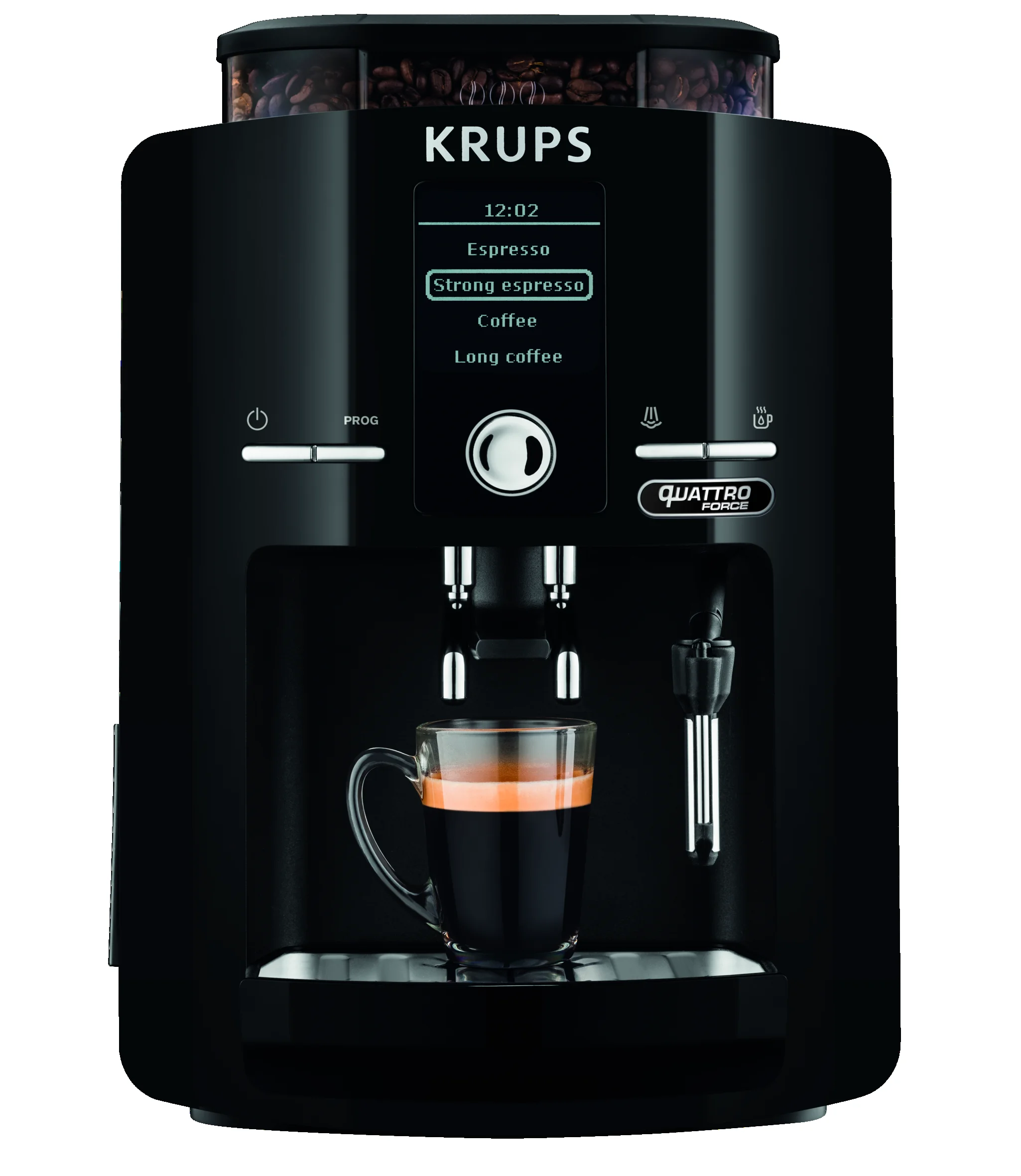 Кофемашина автоматическая Krups Espresseria Quattro Force EA82F010 черный